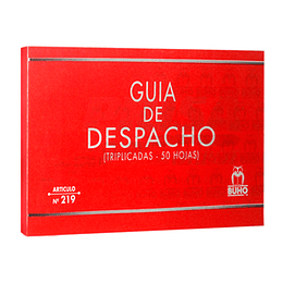 GUIA DE DESPACHO TRIPLICADO. ART-219