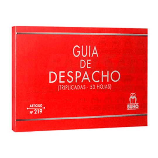 GUIA DE DESPACHO TRIPLICADO. ART-219