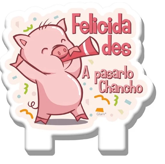VELA GLAM A PASARLO CHANCHO 1UNID. 1