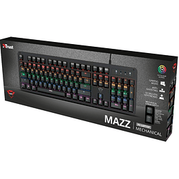 TECLADO MECANICO TRUST GAMING NEGRO GXT-863 MAZZ