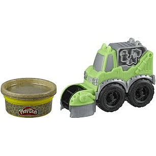 VEHICULO MINIATURA PLAY-DOH WHEELS BARREDORA DE CALLES +3a (E4575)
