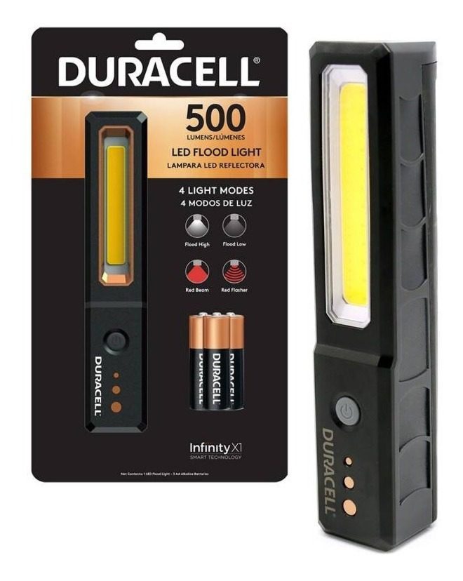 LINTERNA LED DURACELL 500 LUMENS REFLECTORA DW500 1