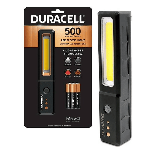 LINTERNA LED DURACELL 500 LUMENS REFLECTORA DW500