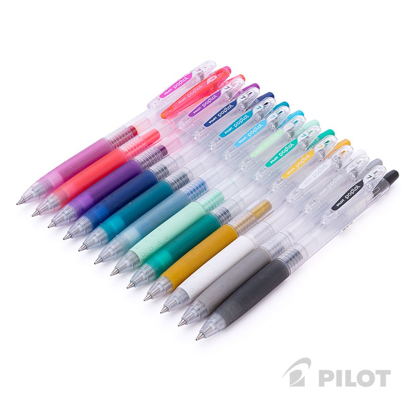 SET 12 LAPICES RAINBOW PILOT POPLOL SURTIDOS GEL 0,7MM 1