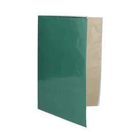 CARPETA PLASTIFICADA C/ACCO CLIP COLOR VERDE OSCURO ( CO )