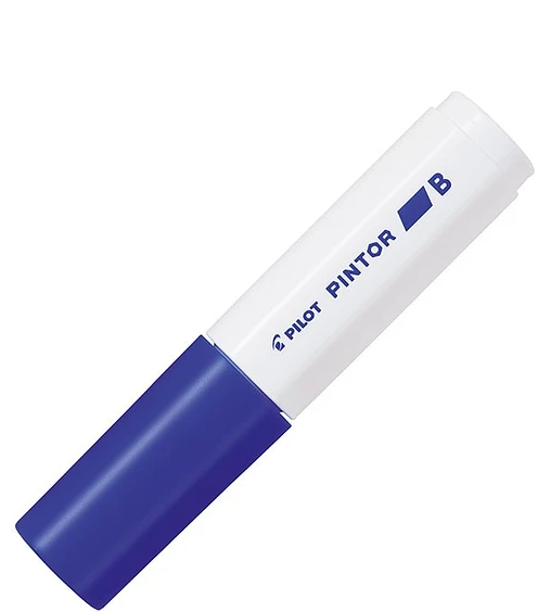 MARCADOR PILOT PINTOR BISELADO AZUL METALICO 8.0MM 1