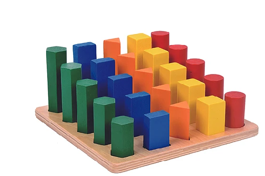 ESCALERA DE CUERPOS GEOMETRICOS MADERA DACTIC 25UNID. 1