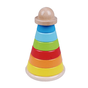 JUEGO ENCAJE ARGOLLA DE MADERA DACTIC +1