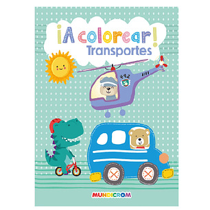 LIBRO A COLOREAR TRANSPORTES MUNDICROM