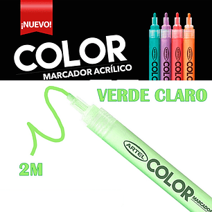 MARCADOR ACRILICO ARTEL FLUOR VERDE 2MM