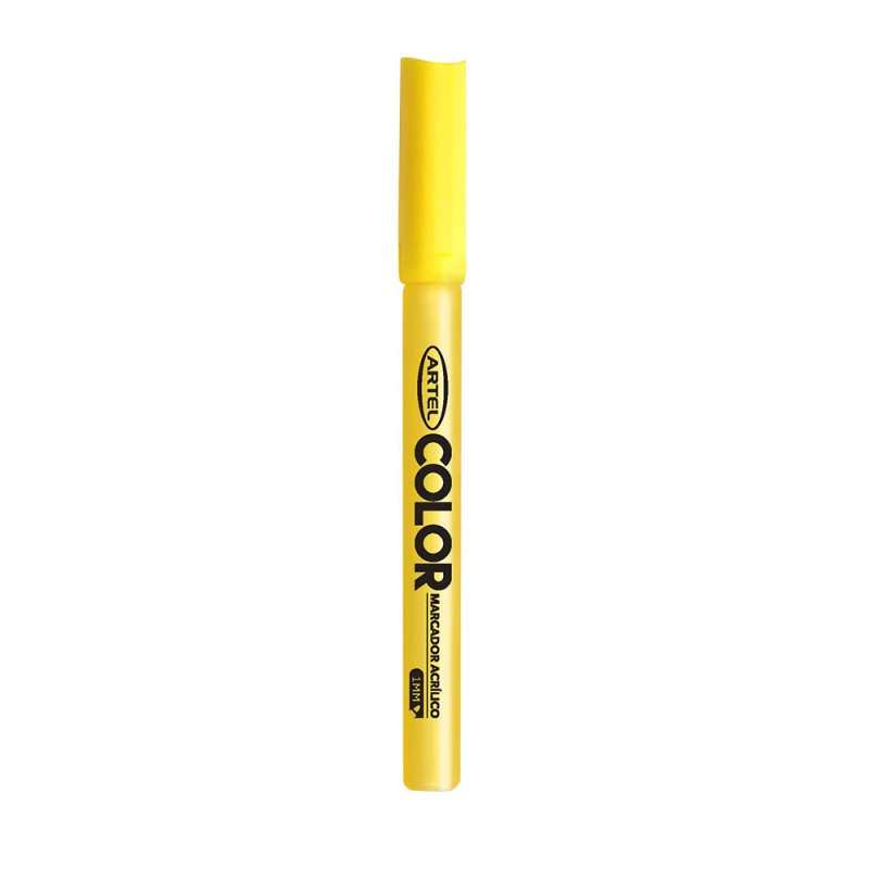 MARCADOR ACRILICO FLUOR AMARILLO 1MM 1