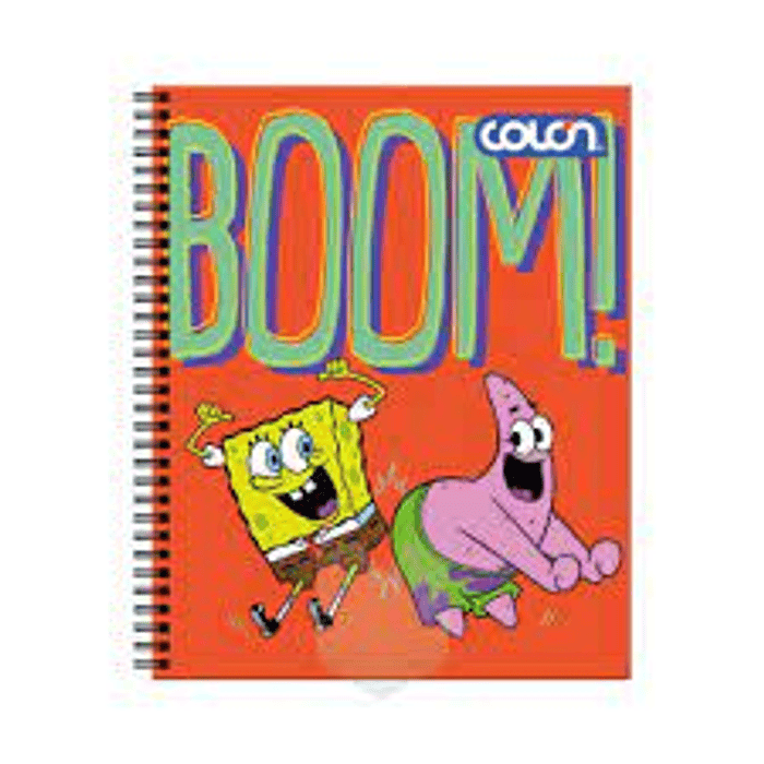 CUADERNO COLON UNIV. 7mm 100 Hjs BOB ESPONJA 