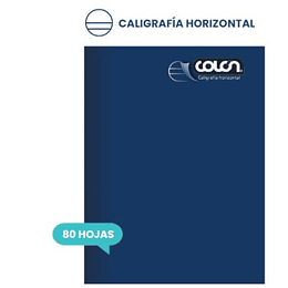 CUADERNO COLON COLLEGE CALIGRAFIA HORIZONTAL 80 Hjs LISO