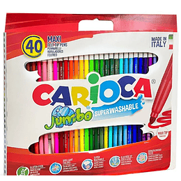 MARCADORES CARIOCA MAXI JUMBO  40 COLORES