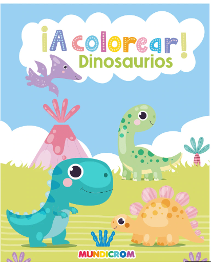 LIBRO A COLOREAR DINOSAURIO MUNDICROM 1