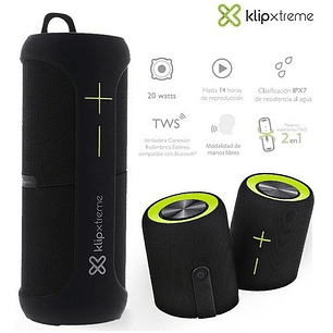 PARLANTES 2 EN 1 KLIPXTREME KBS-800 PORTABLES VIBE 360