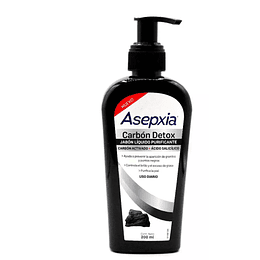 JABON ASEPXIA CARBON LIQUIDO PURIFICANTE 200 ML