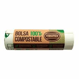 BOLSA RESIDUOS VIRUTEX 45 X 48 COMPOSTABLES 100 % VTX