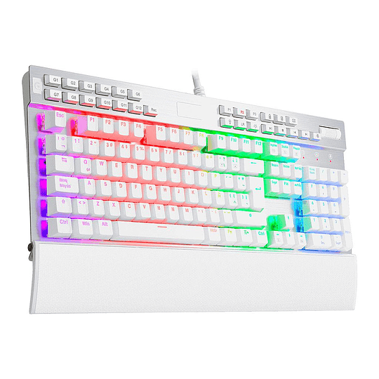 TECLADO MECANICO REDRAGON GAMING YAMA BLANCO K550W-RGB-1