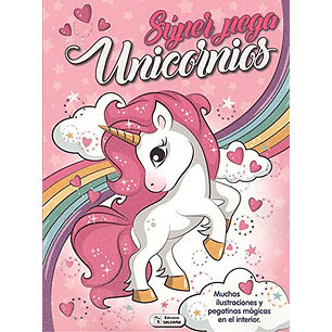 LIBRO COLOREA UNICORNIOS GLITTER EDIC.SALDAÑA CPCI40