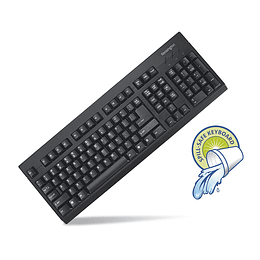 TECLADO ALAMBRICO ANTIDERRAME KENSINGTON NEGRO K72444ES