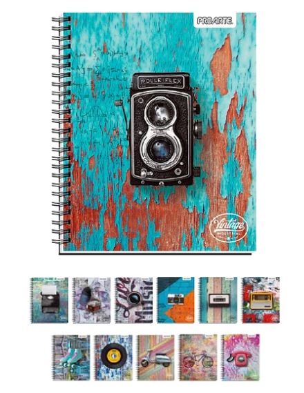 CUADERNO PROARTE UNIV. 7mm 100 Hjs TED/ED VINTAGE MAT. 1