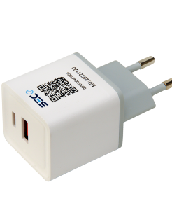 CARGADOR DE CELULAR TECMASTER CARGA RAPIDA 30W TIPO C/USB A TM-200538-WH ( DESC. ) 1