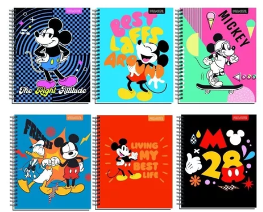 CUADERNO PROARTE UNIV. 7mm 100 Hjs  MICKEY NIÑO  1