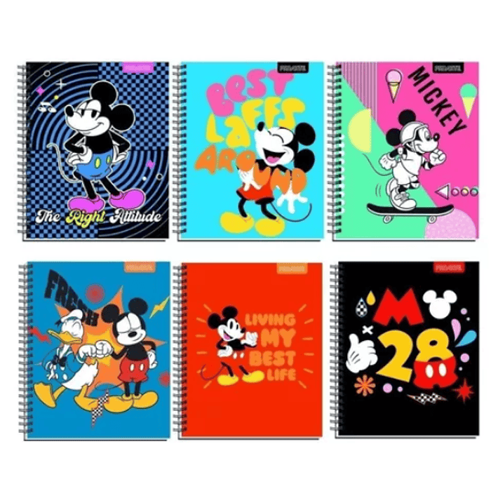 CUADERNO PROARTE UNIV. 7mm 100 Hjs  MICKEY NIÑO 