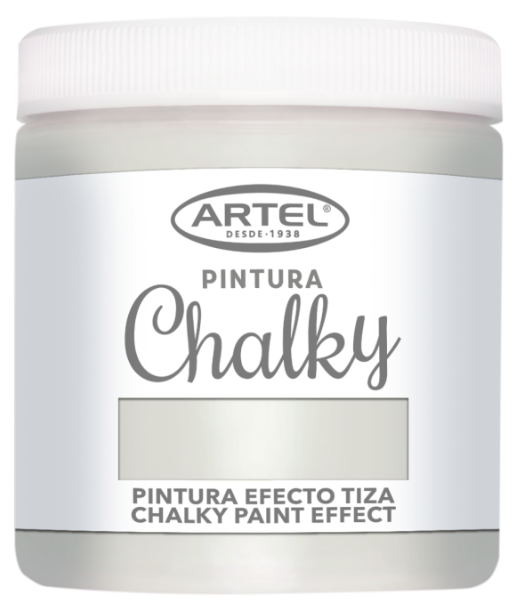 PINTURA CHALKY ARTEL EFECTO TIZA 250ML COLOR CREMA  1