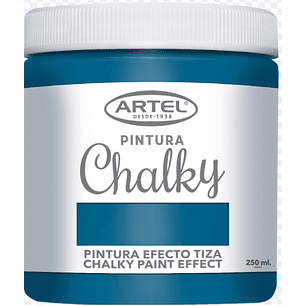 PINTURA CHALKY ARTEL EFECTO TIZA 250ML AZUL LAGUNA