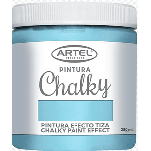 PINTURA CHALKY ARTEL EFECTO TIZA 250ML TURQUESA
