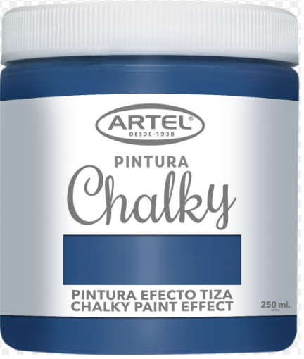 PINTURA CHALKY ARTEL EFECTO TIZA 250ML AZUL BOREAL 1