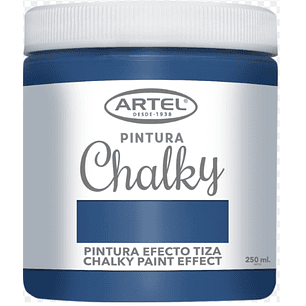 PINTURA CHALKY ARTEL EFECTO TIZA 250ML AZUL BOREAL