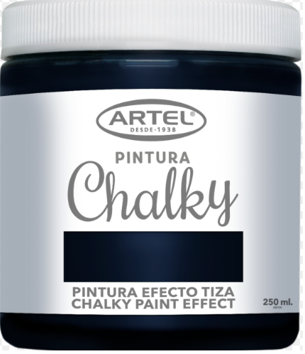 PINTURA CHALKY ARTEL EFECTO TIZA 250ML NEGRO 1