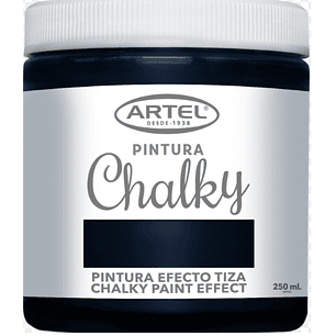 PINTURA CHALKY ARTEL EFECTO TIZA 250ML NEGRO