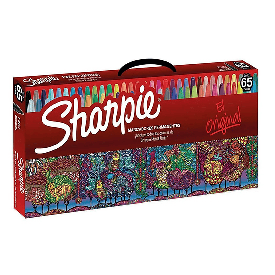 MARCADOR PERMANENTE SHARPIE FINO 65 PZS