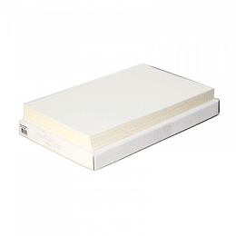 CAJA OPALINA GOFRADA CARTA CREAM x 125 Unidades. 200GRS.