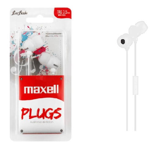 AUDIFONO MAXELL MANOS LIBRES BLANCOS IN-MIC 1