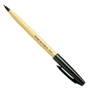 MARCADOR PENTEL P/TELA NEGRO M10