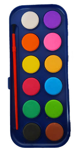 ESTUCHE ACUARELAS ARTEL 12 COLORES INC./PINCEL  1