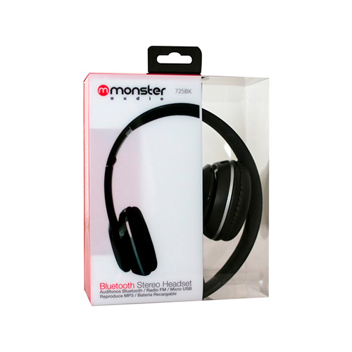 AUDIFONO MONSTER BLUETOOTH 725BK NEGRO 1