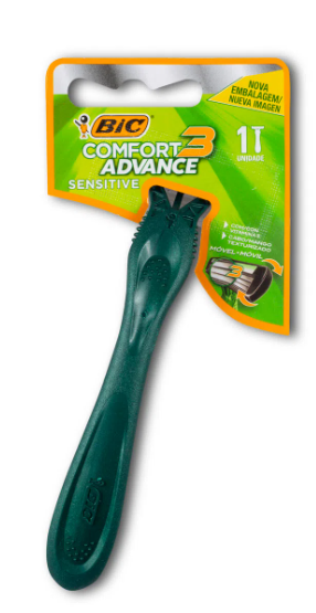 MAQUINA DE AFEITAR BIC SENSITIVE CONFORT3 ADVANCE  1UNID. 1