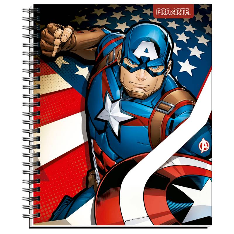 CUADERNO PROARTE UNIV. 7mm 100 Hjs TE/ED SUPER HEROES MAT. 1