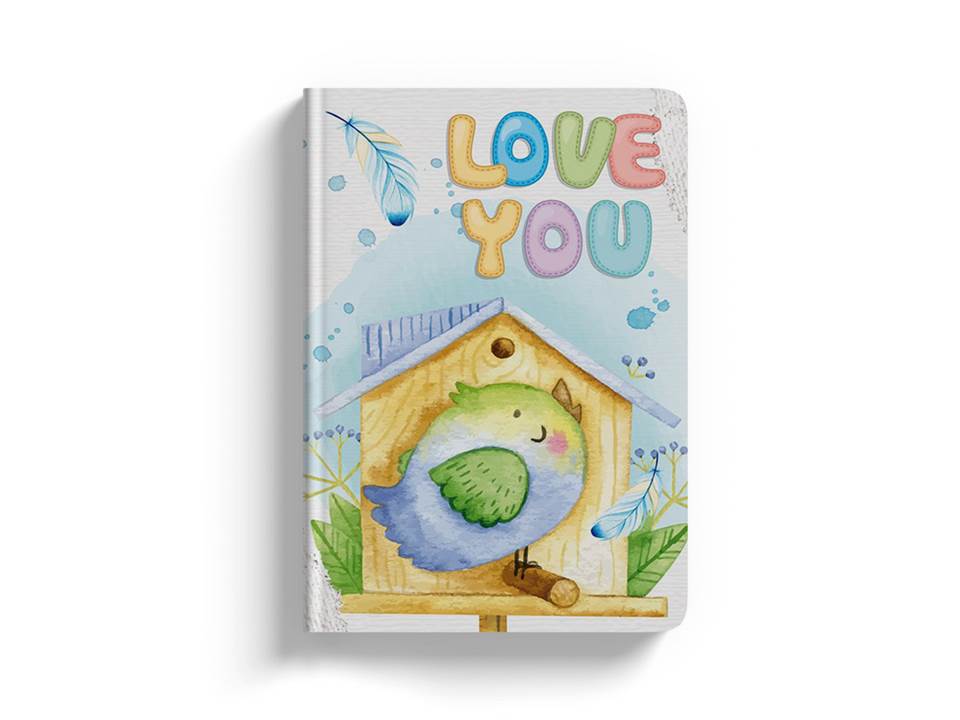 LIBRETA FLEXI MINI LOVE YOU 64 HJS. 5MM 1