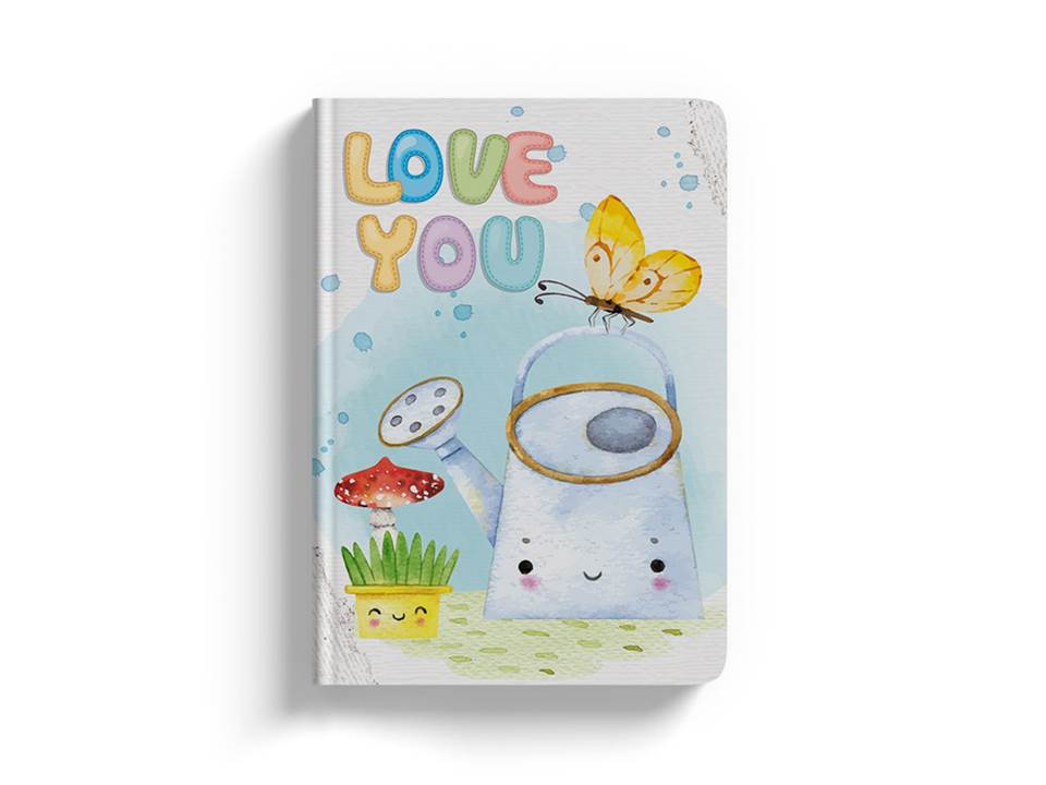 LIBRETA FLEXI MINI LOVE YOU 64 HJS. 5MM 1