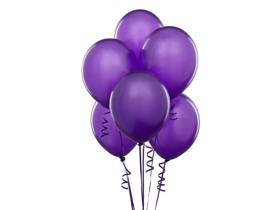 GLOBO GLAM LISO N° 9 MORADO 25 UND. 1