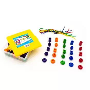 JUEGO CUENTAS GRANDES PLASTICAS 90PZS. JMI YIN098 1