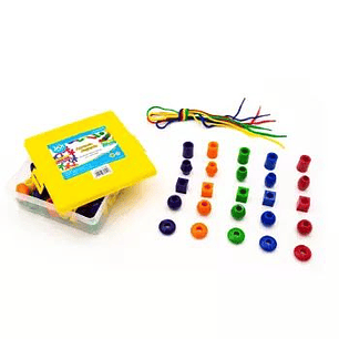 JUEGO CUENTAS GRANDES PLASTICAS 90PZS. JMI YIN098