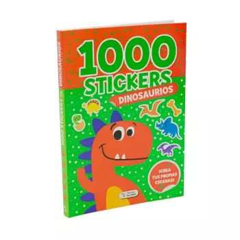 LIBRO 1000 STICKERS DINOSAURIOS  EDIC.SALDAÑA CAD180-1 1